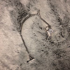 Silver juicy couture lock bracelet